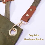 View 7: AFUN grey green 12 oz water-repellent apron, detail view 7
