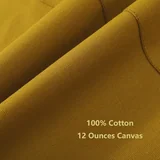View 7: AFUN brown 12 oz water-repellent apron, detail view 7