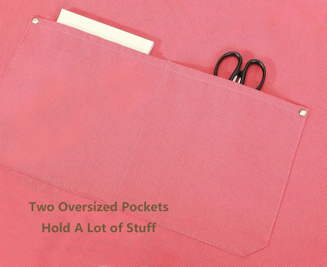 AFUN pink 12 oz water-repellent apron, detail view 8