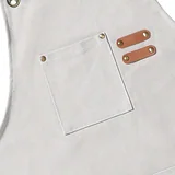 View 4: AFUN beige 16 oz canvas apron, detail view 4