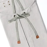View 6: AFUN beige 16 oz canvas apron, detail view 6