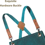 View 3: AFUN dark green 16 oz canvas apron, detail view 3