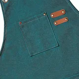View 4: AFUN dark green 16 oz canvas apron, detail view 4
