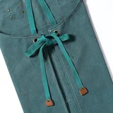 View 6: AFUN dark green 16 oz canvas apron, detail view 6