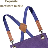 View 3: AFUN purple 16 oz canvas apron, detail view 3