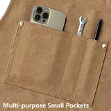 View 4: AFUN brown canvas tool apron, detail view 4