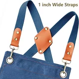 View 3: AFUN dark blue canvas tool apron, detail view 3
